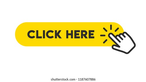Click here button with hand pointer clicking - Shutterstock ID 1187607886