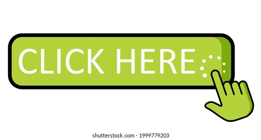 Click here button with hand pointer clicking