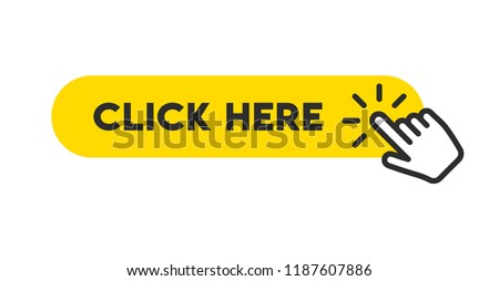 Click here button with hand pointer clicking Stockfoto © 