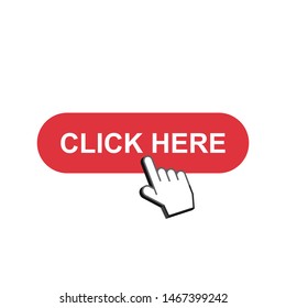 Click here button vector design illustration isolated on white background