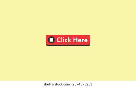 Click here button vector illustration for use.