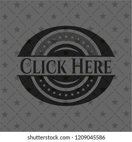 Click Here dark icon or emblem