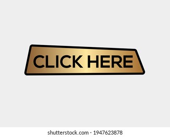 Click Here Gold Button Vector Icon