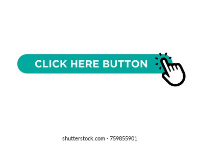 Click here green button with hand pointer icon