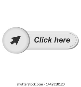 Click Here Icon. Action Button, Direct Command Illustration. Applied as Trendy Symbol for Design Elements, Websites, Presentation and Application - Vector. 