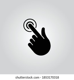 click here icon design vector 