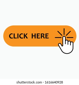 Click Here Icon - Direction Illustrations, Vector Sign & Trendy Symbol.
