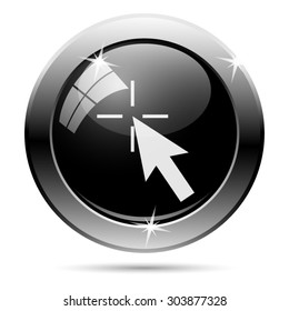 Click here icon. Internet button on white background. EPS10 vector 