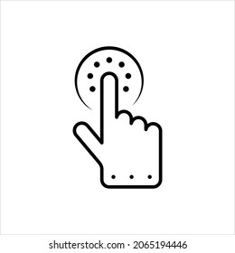 Haga Clic En Aquí Icono, Por Favor, Haga Clic En Esta Ilustración De Arte Vector Spot