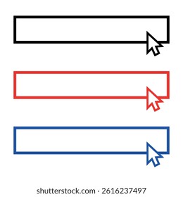 click here icon simple line
