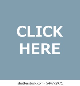 Click Here Icon Vector flat design style
