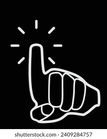Click here icon. vector illustration