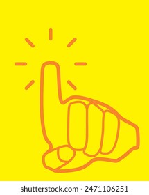 Click here icon. vector illustration
