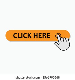 Click Here Icon - Vector, Sign and Symbol for Design, Presentation, Website or Apps Elements.
