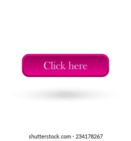 Click here pink vector button for a site
