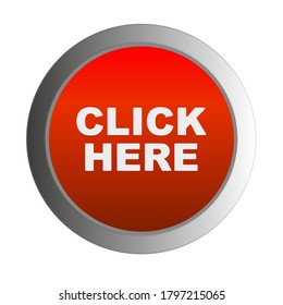 click here sign on white background