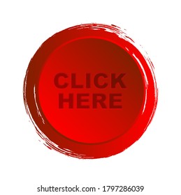 click here sign on white background