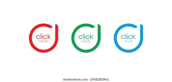 Hacer clic aquí firmar sobre fondo blanco