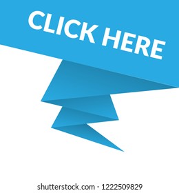 click here sign,label. click here speech bubble. features tag sign,banner