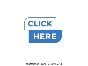 Click here text button. Web button template Click here