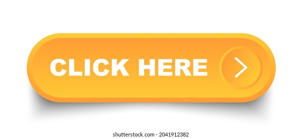 click here vector button. click here square 3d push button.