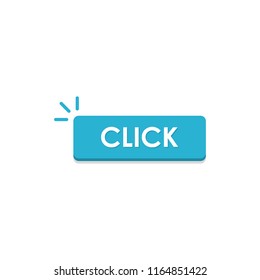 Click here. Vector icon.