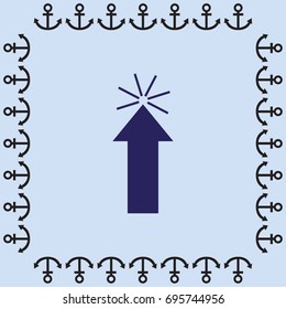 click here vector icon