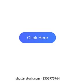 Click here vector icon, button symbol. Simple, flat design for web or mobile app