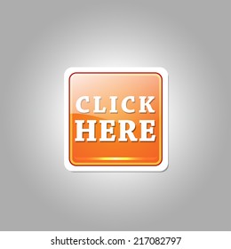 Click Here Vector Icon Button