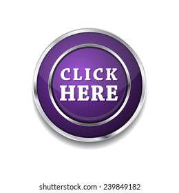Click Here Vector Icon Button