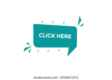 click here vectors, sign, level bubble speech click here
