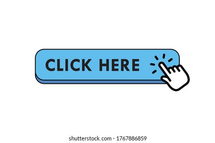 Click Here Web Button Isolated Website Stock Vector (Royalty Free ...