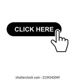 click here web icon vector