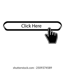 click here web icon vector