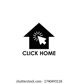 Click Home Logo Vector and Symbol, House