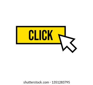 Click icon with arrow clicking