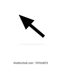 Click icon. Arrow icon.Pointing cursor element. Navigation sign. Web symbol. Allocation sign. Flat design. Vector Illustration.