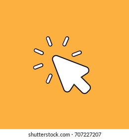 Click icon. Arrow pointer.