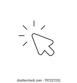 Click icon. Arrow pointer.