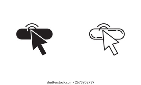 Icono de Hacer clic con forma de nube con fondo transparente