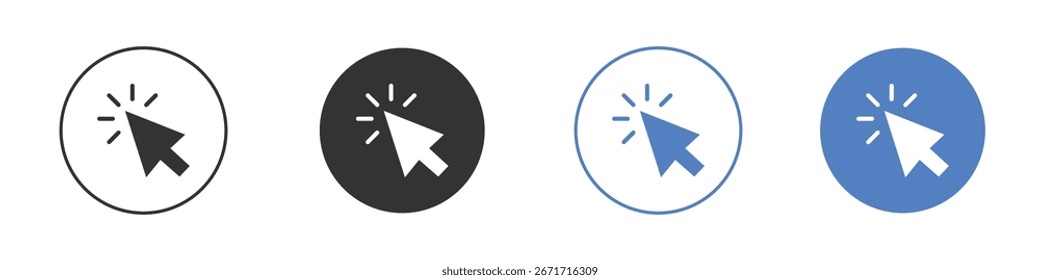 Klicken Sie auf Symbol-Sammlung für App in schwarzen und blauen Farben