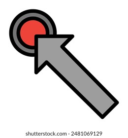 Klicken-Symbolfarbe oder Logo-Illustration Umriss Schwarz