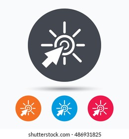Click icon. Computer mouse cursor sign.