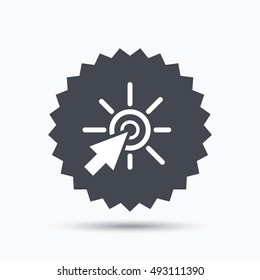 Click icon. Computer mouse cursor sign.