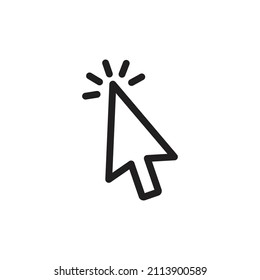 click icon . Computer mouse. vector illustration