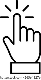 Click icon or Cursor pixel syle.Pixel Click icon. Mouse click cursor icon.Vector