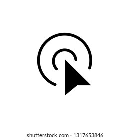 click icon. cursor symbol icon. mouse click symbol