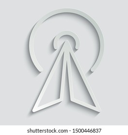  click icon. cursor symbol icon. mouse click symbol paper icon  with shadow 