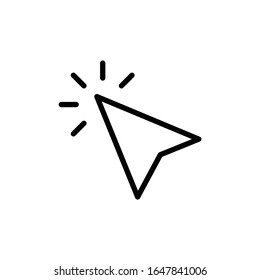 click icon. cursor symbol icon. mouse click symbol
