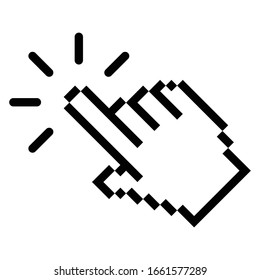 click icon. cursor symbol icon. mouse click symbol